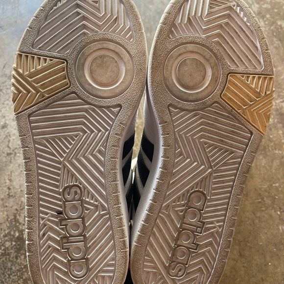 Adidas Hoops 3.0 Mid White Black Womens Leather Basketball Sneakers GW5455 - Picture 6 of 6